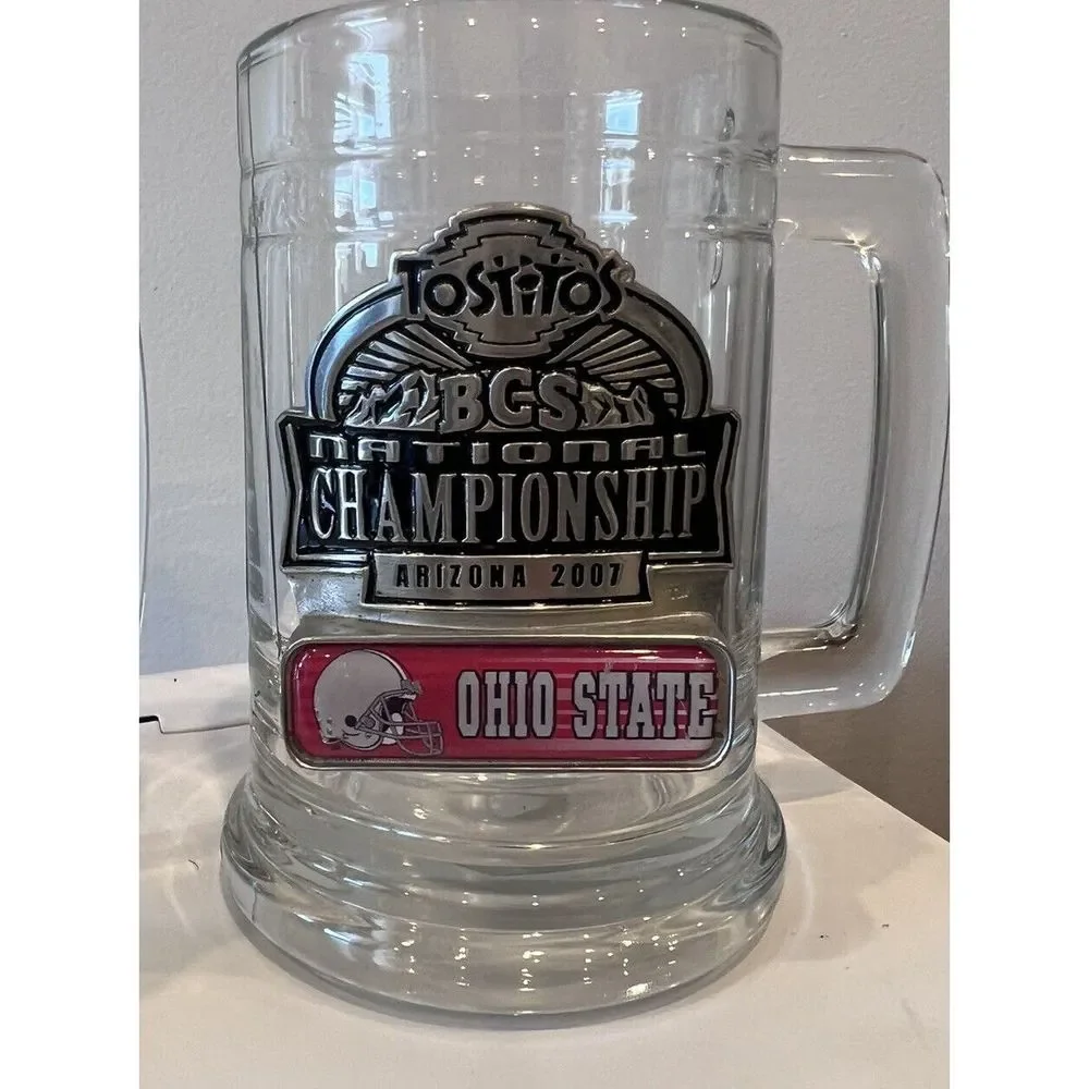 2 Glass Mugs National Championship. Ohio State 2007 And Ohio state Mug - Picture 4 of 8